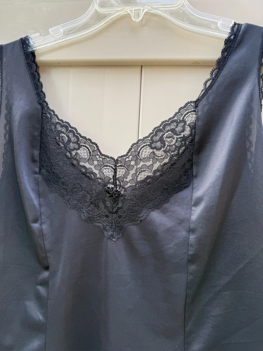 Vintage Black Lace Cami L/XL - Picture 2 of 5